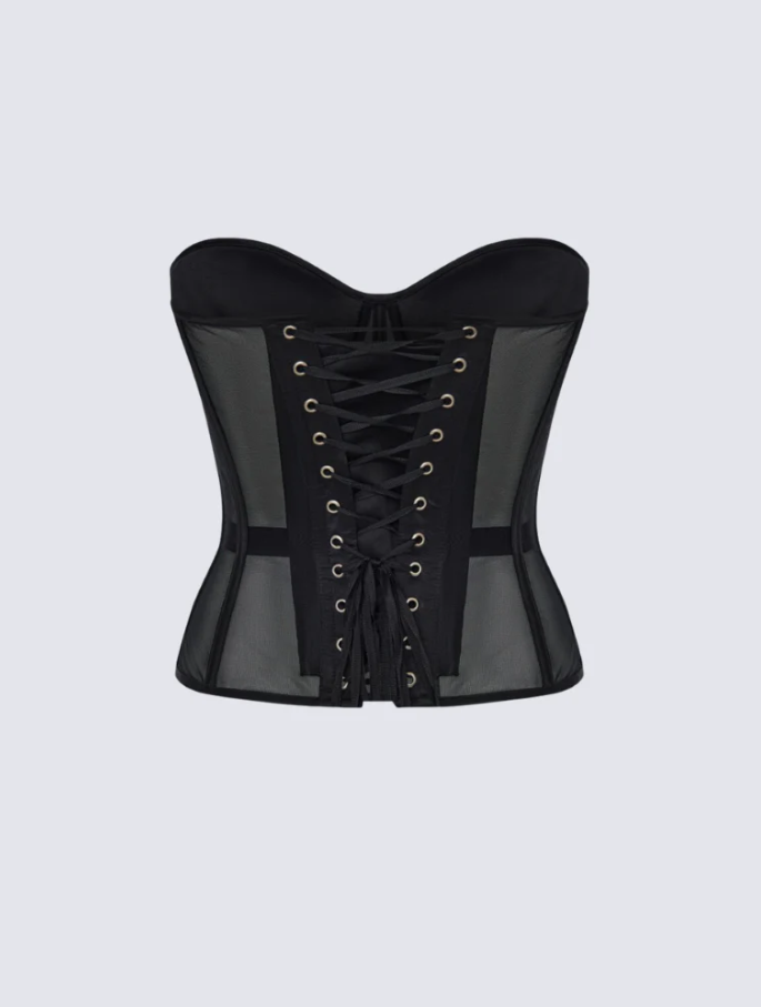 Corset Cristal Noir