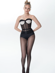 Corset Cristal Noir