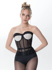 Corset Cristal Noir