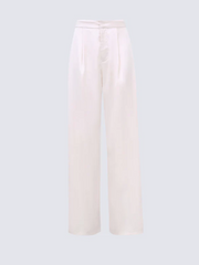 Pantalon Palazzo Satiné Élégance