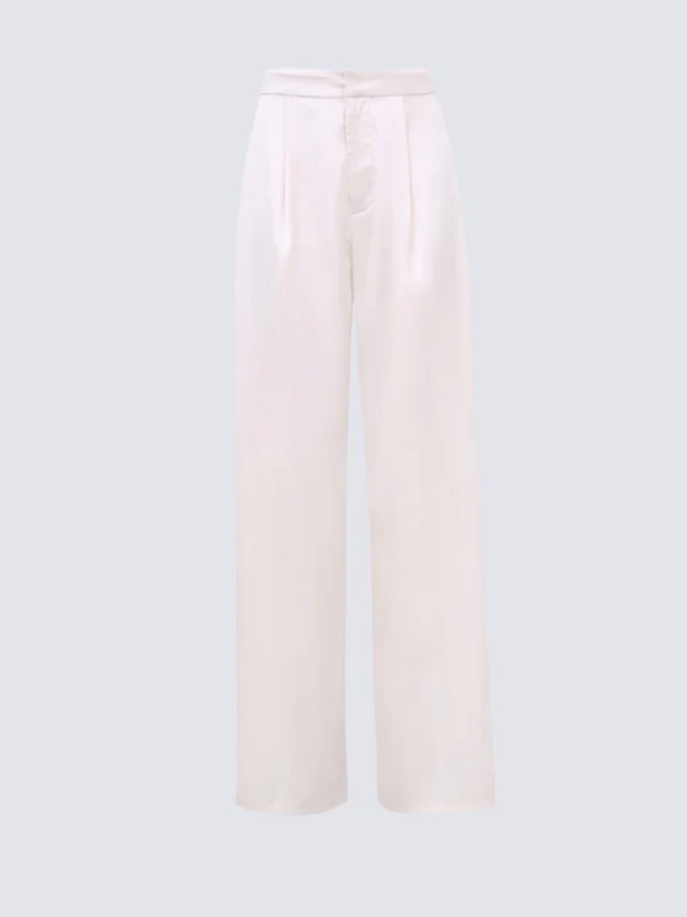 Pantalon Palazzo Satiné Élégance