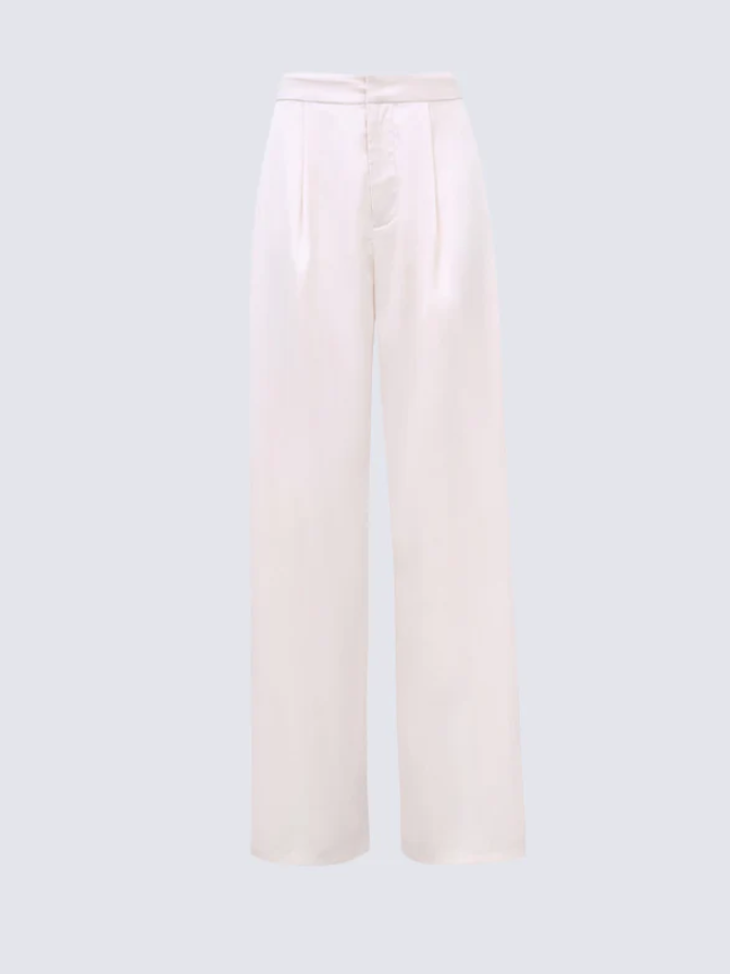 Pantalon Palazzo Satiné Élégance